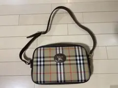 美品 バーバリー ノバチェック ショルダーバック