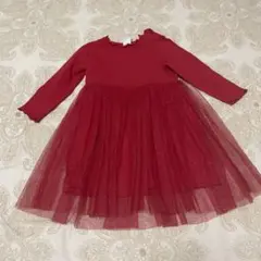 H&M 赤いワンピース 12M