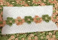 【未使用】1巻＊お花のブレード④黄緑×淡いオレンジ ハンドメイドに♡