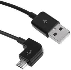 MicroUSB ケーブル L字コネクター 1m
