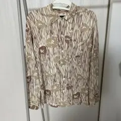 柄シャツ　MEN'S BIGI 花柄 長袖シャツ