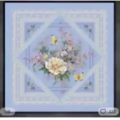 クロスステッチキット★Flowers And Lace(1)