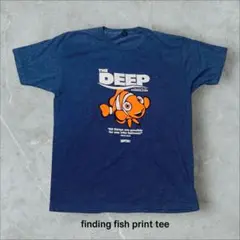 ファインディングお魚Tシャツニモ風グラフィックパロディ企業