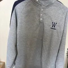 グレー ハーフジップ