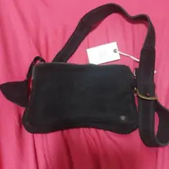 Brixton ブラック　スエード ショルダーバッグ