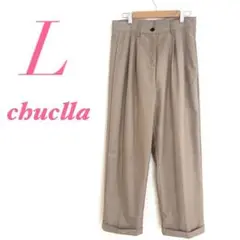 chuclla チュクラ ワイドパンツ ベージュ タック オフィスカジュアル