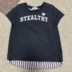 FREUDE☆STEALTHYチュニック 黒 ストライプ