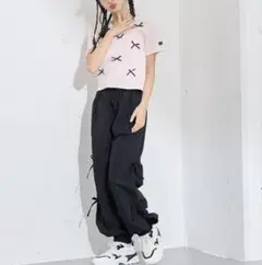 サイドリボンカーゴパンツ160