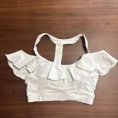 Mサイズ　ブラトップ　オフショル　白