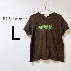 8 MC Sportswear バタフライプリント Tシャツ L トップス 古着