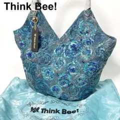 Think Bee! ネバーエンディングピンクローズ　がま口　バッグ　120周年 未使用品》シンクビー トートバッグ ネバーエンディング ローズ