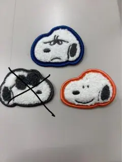 スヌーピー刺繍ワッペンセット（2種）
