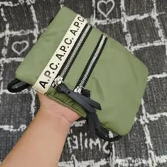 【新品未使用】 A.P.C. グリーン サコッシュ