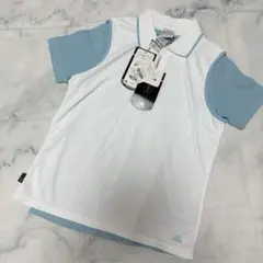 新品タグ付✨adidas アディダス ポロ&T 2枚セット M 白×水色