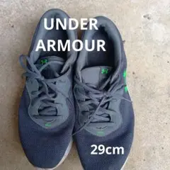 UNDER ARMOUR スニーカー 29cm グレー/グリーン