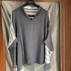 センソユニコ　慈雨　オーバーサイズ Vネック Tシャツ
