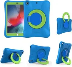 衝撃吸収 軽い 頑丈 360°回転スタンド 多方向 ハンドル付 iPadケース