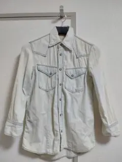 Free's Shop フリーズショップ 七分丈デニムシャツ　S