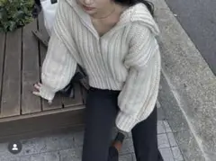 ミラオーウェン ニットカーディガン