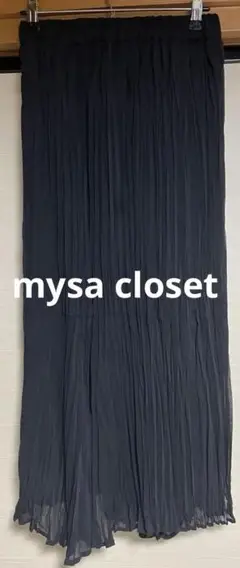 プリーツスカート しまむら mysa mysa closet スカート M 黒