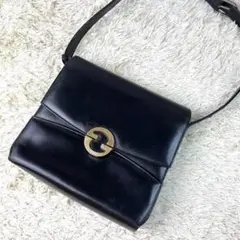 オールドグッチ ショルダーバッグ オールレザー クレスト チャーム ビンテージ