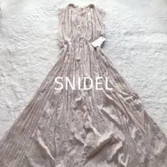 新品✨️SNIDEL スナイデル ノースリーブ シアー ロングワンピース