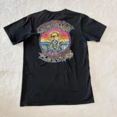 RVCA × クリスチャン・フレッチャー 両面プリントTシャツ S 黒フェード