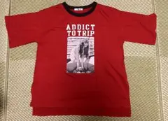 グラフィックTシャツ 赤