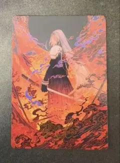 【燃え上がるニブルヘイム 】MTG FF アートカード 箔押しサイン　セフィロス