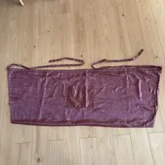 赤紫色ポケット付き前掛け