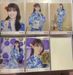 乃木坂46 生写真 浴衣 2025 浴衣５種 コンプ 松尾美佑