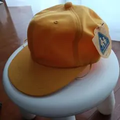 イエロー ポリエステル キャップ ストラップ付きLサイズ