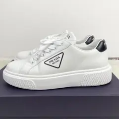 【美品】PRADA スニーカー 三角ロゴ 24.5cm 37.5