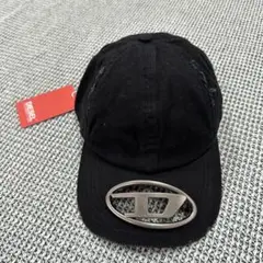 DIESEL ダメージ加工キャップ ブラック
