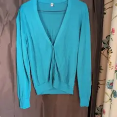 UNIQLO ターコイズ カーディガン Lサイズ