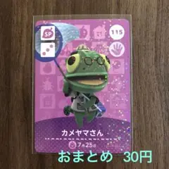 115カメヤマさん あつまれどうぶつの森amiiboカード