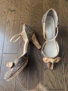 レベッカテイラー rebecca taylor グリッター リボン パンプス