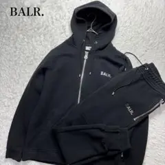 BALR. ボーラー セットアップ 近年モデル メタルロゴ ジップ 黒 Mサイズ