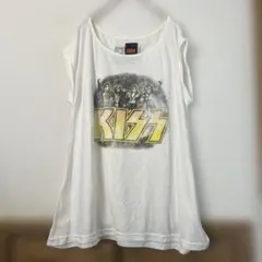 KISS ノースリーブ Tシャツ ホワイト