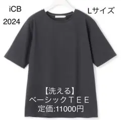 アイシービー 洗える ベーシックTEE 2024 Lサイズ ブラック 現行