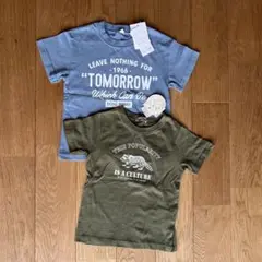 【新品未使用】男の子 半袖Tシャツ2枚セット 110 綿100