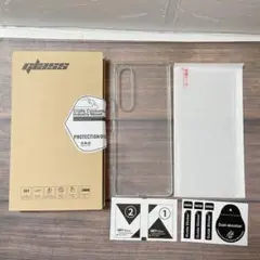 Xperia IV ガラスフィルム クリアケース セット