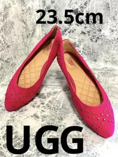 【状態良好u0026送料無料】UGG アグ ピンク スタッズ フラット