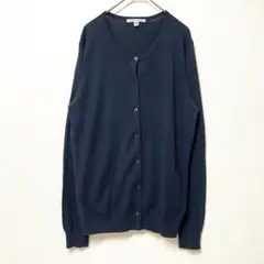 ユニクロ　UNIQLO セーターコレクション　ネイビー カーディガン XL