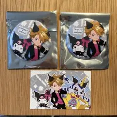 デジモンアドベンチャー　サンリオ　石田ヤマト　缶バッジ イラストカードセット