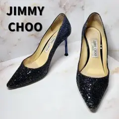 【美品✨】JIMMY CHOO パンプス 24cm ブルー