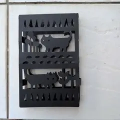 虫よけプレートカバー　虫コナーズカバー　アイアン　黒