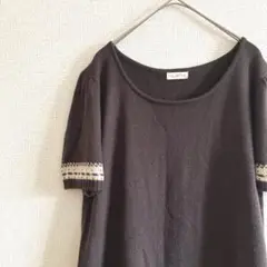 Nouvelle Vie ノルディック柄 ニットセーター チュニック ブラウン
