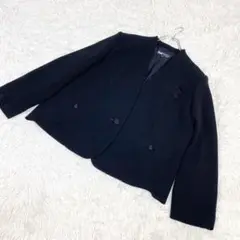 【日本製】東京IGIN ノーカラージャケット　ブラック　15号