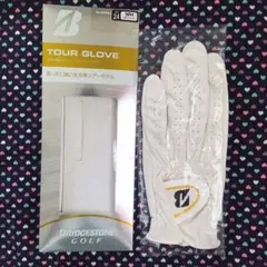 BRIDGESTONE TOUR GLOVE サイズ24 ホワイト